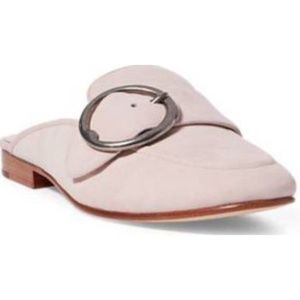 Polo Ralph Lauren "Camryn" Suede Mule in blush